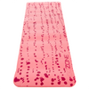 Pink printed exercise mat from above/front